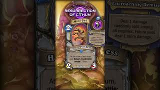 Custom Mini Set  Resurrection of CThun  Shaman amp Priest cards hearthstone shorts [upl. by Willyt105]