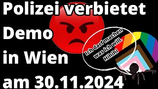 Demonstrationsverbot in Wien aus sehr fadenscheinigen Gründen [upl. by Nairred]