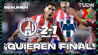 HIGHLIGHTS  Atlético San Luis 21 Monterrey  Liga Mx AP2024  Semifinal  IDA  TUDN [upl. by Gilli]