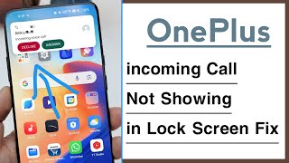 OnePlus Phone incoming Call Not Showing in Lock Screen Problem Solve [upl. by Reuven483]