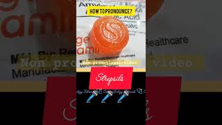 Strepsils  How to pronounce Strepsils  Use of strepsils  Medicine for hoarse voice shorts [upl. by Demmy]