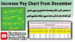 Pay Increase From December 2024  Chart of Pay Increase Download Here  Employees Corner Zia [upl. by Hulton]