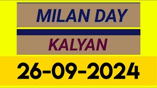 Milan day satta number 26092024 today  dpboss Milan day  milanday dpboss sattaa2z [upl. by Eanwahs205]