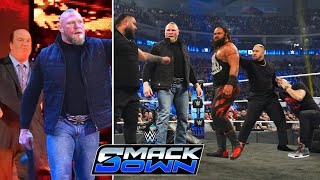 Brock Lesnar Returns With Paul Heyman To Help Roman Reigns And OG Bloodline On SmackDown 2024 [upl. by Narrad]