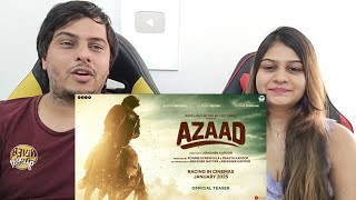 Azaad Official Teaser  Ajay D  Abhishek K  Aaman D  Rasha T  Ronnie S  Pragya K  Jan 2025 [upl. by Aymahs432]