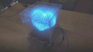 16x16x16 LEDcube quotLove  animationquot [upl. by Artemisia]