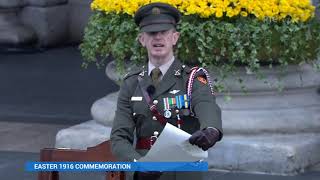 Proclamation of the Irish Republic read at 1916 Rising commemoration [upl. by Yruam830]