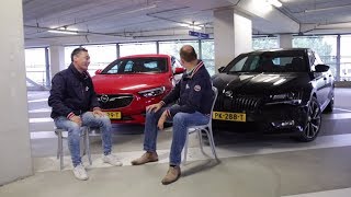 ANWB Dubbeltest Opel Insignia Grand Sport vs Skoda Superb 2017 [upl. by Gnihc]