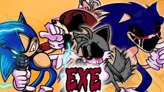 FRIDAY NIGHT FUNKIN mod exe deathmatchV2 Sonicexe vs Sonic angry quotfinal roundquot [upl. by Neural]