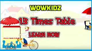 Musical tables  13 Times Table  HD [upl. by Lauhsoj422]