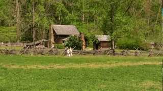 Oconaluftee Mountain Farm Museum Great Smoky Mountains National Park [upl. by Aronaele]