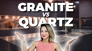 Kitchen Countertops QUARTZ vs GRANITE  Which material is best for your project [upl. by Acalia780]