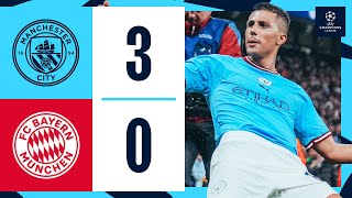 HIGHLIGHTS Man City 30 Bayern Munich  CITY TURN ON THE STYLE IN CHAMPIONS LEAGUE QUARTERFINAL [upl. by Ydda]