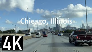 Chicago Illinois 4K Expressway Tour  Driving I94 NB Dan RyanKennedy Expressway into Chicago Loop [upl. by Qerat]