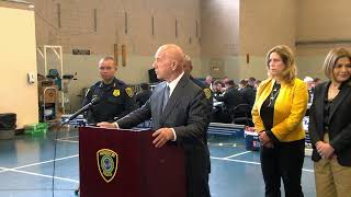 Mayor Whitmire tours facilities where HPD is reviewing thousands of suspended incident reports [upl. by Norel]