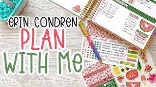 Erin Condren Functional Compact Vertical Weekly Plan with Me  Week 28  HanCanPlan Stickers [upl. by Llahsram393]