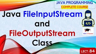 L84 FileInputStream and FileOutputStream Class  Java Tutorial  Java Programming Lectures in Hindi [upl. by Homere688]