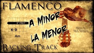 Flamenco Rumba Spanish Backing Track Am G F E fast [upl. by Meryl]