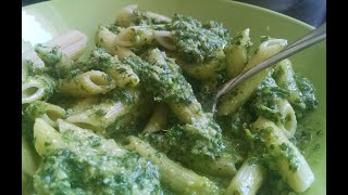 How to make arugulabasil pesto PennLive test kitchen [upl. by Llezom662]