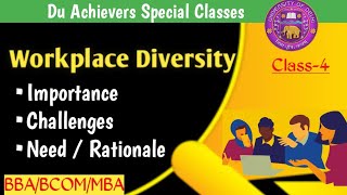 Workplace DiversityImportance ChallengesNeed  Diversity at workplacehrmbcombba [upl. by Anali823]