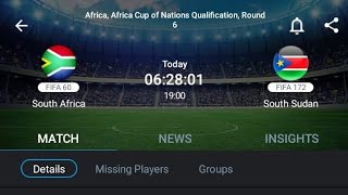 LIVE South Africa VS South Sudan Africa CAF of Nations qualifications Round 6 [upl. by Racklin868]