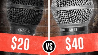 Behringer XM8500 vs Shure SM48 Comparison Versus Series [upl. by Ened]