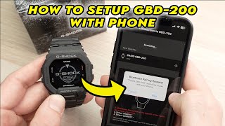 How to Setup Casio GShock GBD200 With Your Phone iPhone amp Android [upl. by Reina]