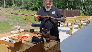 part 1 shooting the TVM Yager rifle and pedersoli Indian trade gun [upl. by Boykins]