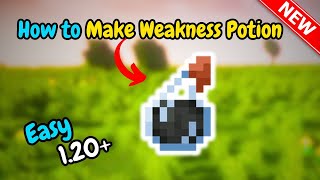 How to make a weakness potion in minecraft UPDATED [upl. by Hniht450]