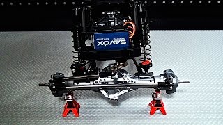 AXIAL SCX10  PROJECT BULLET PHASE 7 STEERING SERVO [upl. by Aslehc428]