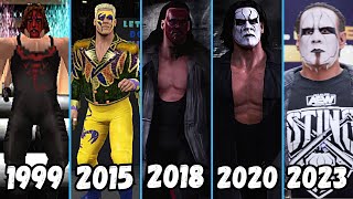 Evolution of Sting Entrance 1999 2023  WWE X WCW X TNA X AEW Games [upl. by Drescher]