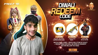 DIWALI REDEEM CODE 🪔 Garena Free Fire [upl. by Ahen804]