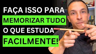 DICA PODEROSA PARA MEMORIZAR TUDO O QUE ESTUDA  Thiago Pereira Aprovação em Concursos Públicos [upl. by Halsy]