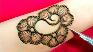 Simple and Easy back hand mehndi design Arabic Mehndi Design Mehandi Ka Design Bridal Mehndi [upl. by Acined]