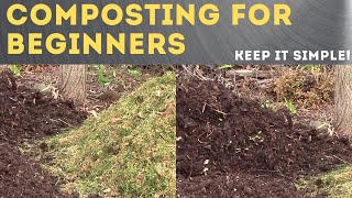 How to make Compost  The Simplest Easy Method To Compost Piles [upl. by Ellehctim]