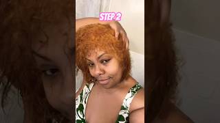 Birthday Makeover Hair bleached now time to dye hairstyles shorts [upl. by Imuy]