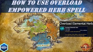 How to use Overload Empowered Herb Spell  Overloading the Underground  Khaz Algar Herbalism [upl. by Ai]