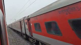 12226 Kaifiyaat SF Express Xing With 11056 Godan Express Near Shahganj Jn  Godan Express Crossing [upl. by Rosio392]