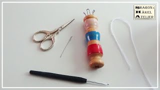 Tutorial Anleitung Strickliesel  Schnüre oder Kordeln herstellen  Instructions Strickliesel diy [upl. by Teiluj]