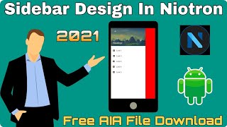 Sidebar Design in Niotron builder 2021 How to make custom sidebar How to use sidebar in Niotron [upl. by Alfy]