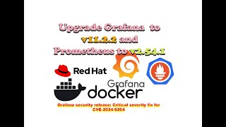 Upgrade Grafana1122 and Prometheus2541 CVE20249264 [upl. by Publus]