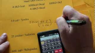 Heat amp Energy Unit Conversions [upl. by Staley]