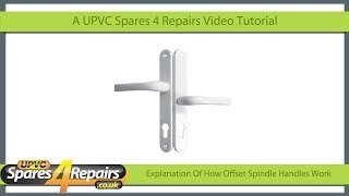 How Offset Spindle Handles Work on UPVC Doors [upl. by Zebulon390]