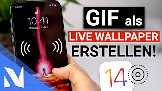 JEDES GIF als LIVE Wallpaper erstellen Kostenlos mit iOS 14  NilsHendrik Welk [upl. by Fabi330]