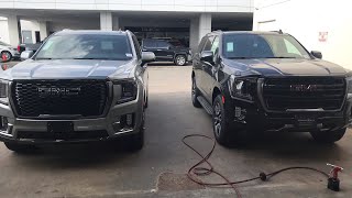 New 2024 GMC Yukon Denali vs AT4 review [upl. by Alhan]