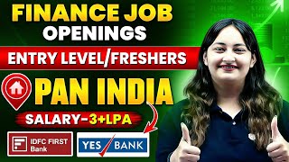 Finance Job vacancies updates for freshersgraduates in Private Banks Private Bank jobs [upl. by Atoiganap]