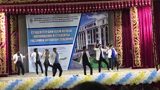 Asian medical institute freshers party Indian dance in Kyrgyzstan 2019 [upl. by Holzman]