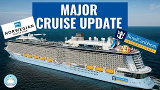 LATEST CRUISE UPDATES New Ships Delayed More Cancelled Cruises US Banned from EU [upl. by Arbmat]