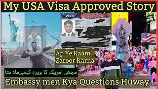 My USA Visa Success Story  USA Visa Information  How to Get America Visa  B1 B2 Visa [upl. by Chu89]