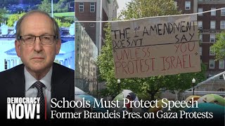 Former Brandeis President on Gaza Protests Schools Must Protect Free Expression on Campus [upl. by Nevad]